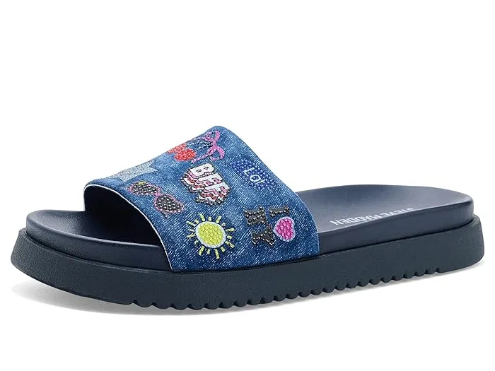Сандалии с вышивкой Fifii Steve Madden Kids, Denim