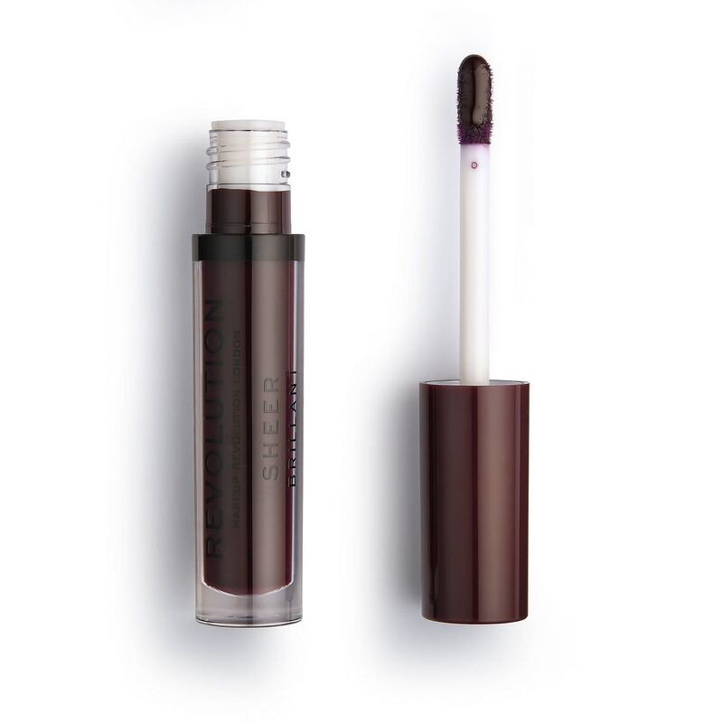 

Makeup Revolution, Sheer Brilliant, жидкая помада 148 Plum, 3 мл