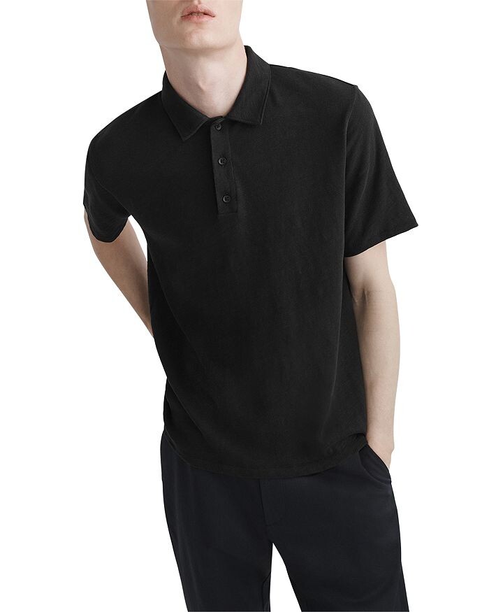 

Классическая футболка-поло Rag & Bone Flame, черный