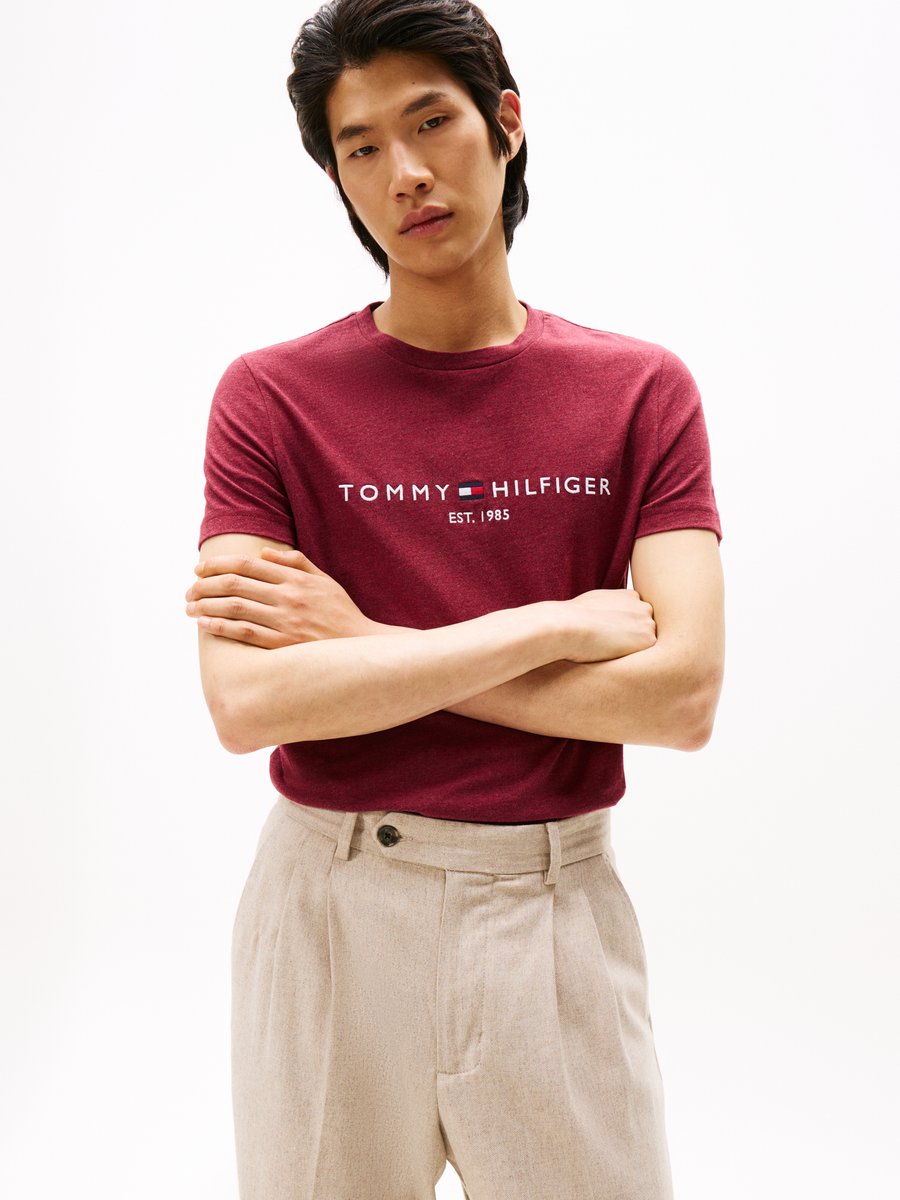 

Футболка Tommy Hilfiger TOMMY LOGO TEE, Deep Rouge Heather/Red, Красный, Футболка Tommy Hilfiger TOMMY LOGO TEE, Deep Rouge Heather/Red
