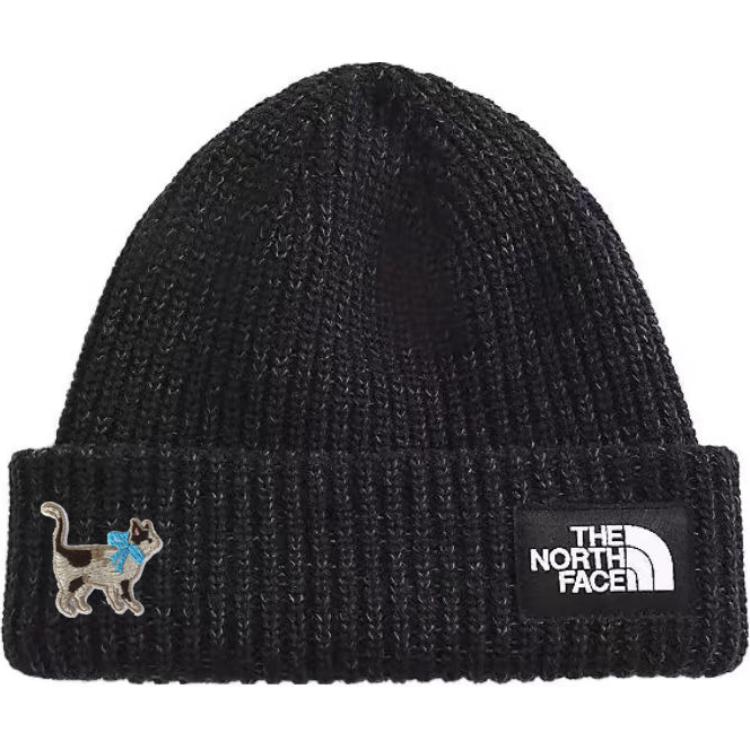 

THE NORTH FACE Полиэстеровая шапка унисекс черная, One Size Black Logo