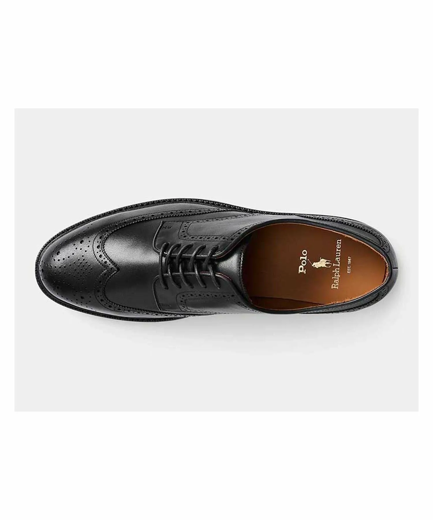 Повседневные черные туфли Polo Ralph Lauren RE51 ASHER WGTIP Polo Ralph Lauren, black — фото 2
