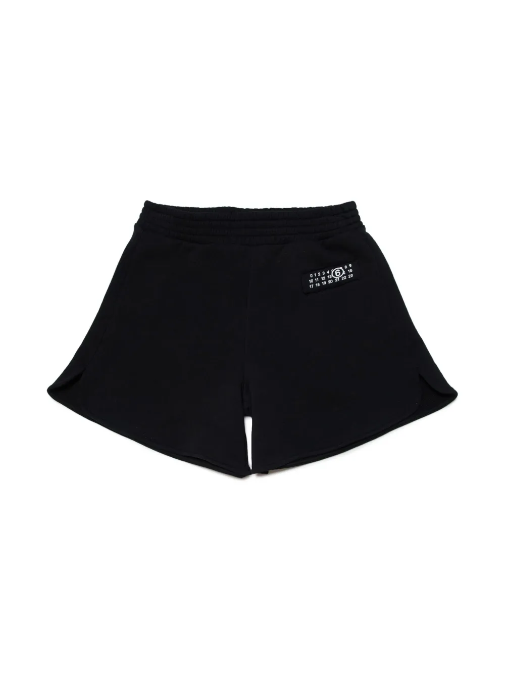 

Спортивные шорты с принтом MM6 Maison Margiela Kids, черный
