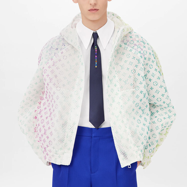 Новые квартальные продукты LV Jacket Men White Louis Vuitton, белый — фото 2