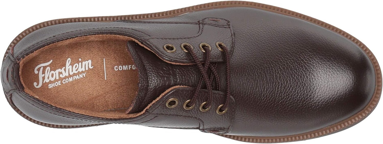 Оксфорды Supacush Plain Toe Ox, Jr. Florsheim, цвет Brown Milled Leather/Brown Sole — фото 2
