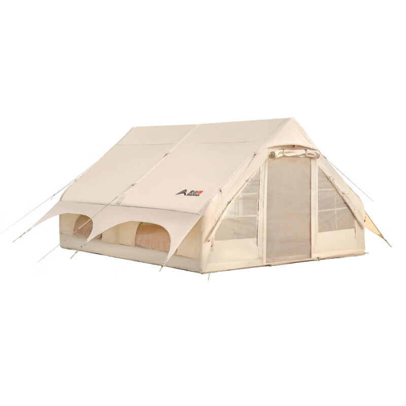 

Beishan надувная палатка в форме домика волка, портативное туристическое снаряжение, утолщенное и непромокаемое, 5-12 человек, зыбучие пески, золото, 4 м, хлопок HJ