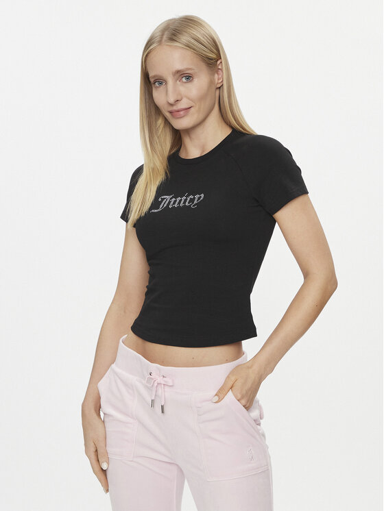 

Футболка узкого кроя Juicy Couture, черный