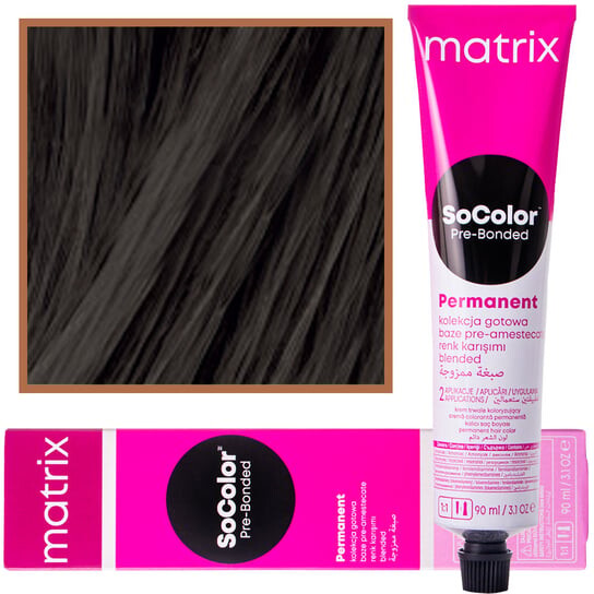 

Перманентная краска Matrix So Color PreBond 90мл 3N
