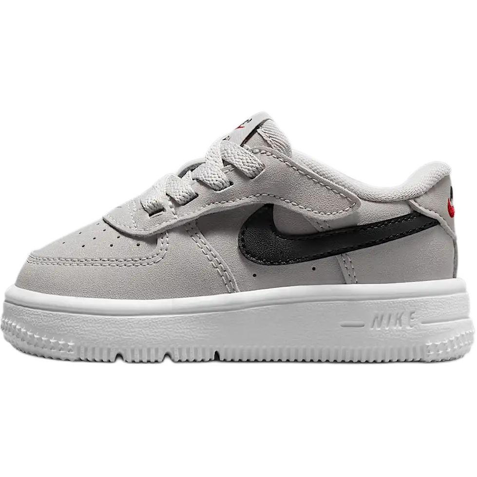 

Nike Force 1 low lv8 easyon нескользящие износостойкие низкие детские ботинки gray/white/black для малышей