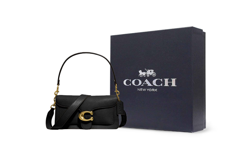 

COACH Сумка через плечо Tabby Polished Pebbled Leather Dionysus женская черная