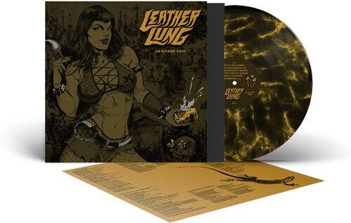 

Виниловая пластинка Leather Lung - Graveside Grin - Black & Yellow Marble