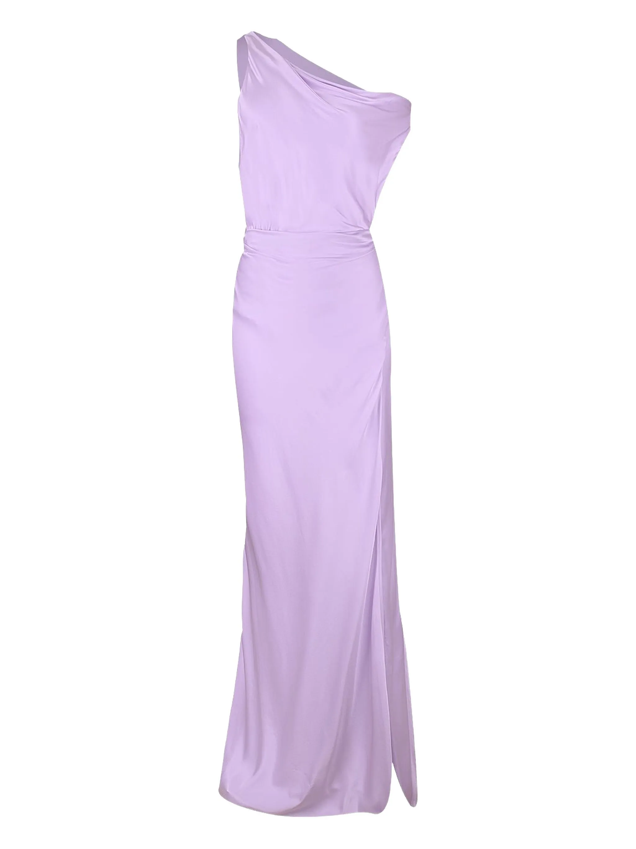 

Асимметричное платье с вырезом-капотом The Sei, фиолетовый