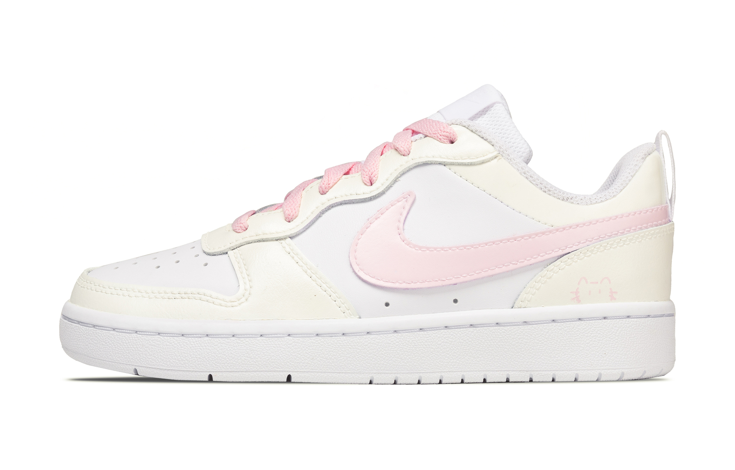 

Court Borough Star Guardian Meow нескользящая амортизация устойчивость к истиранию поддержка низкий верх Nike, айвори красный