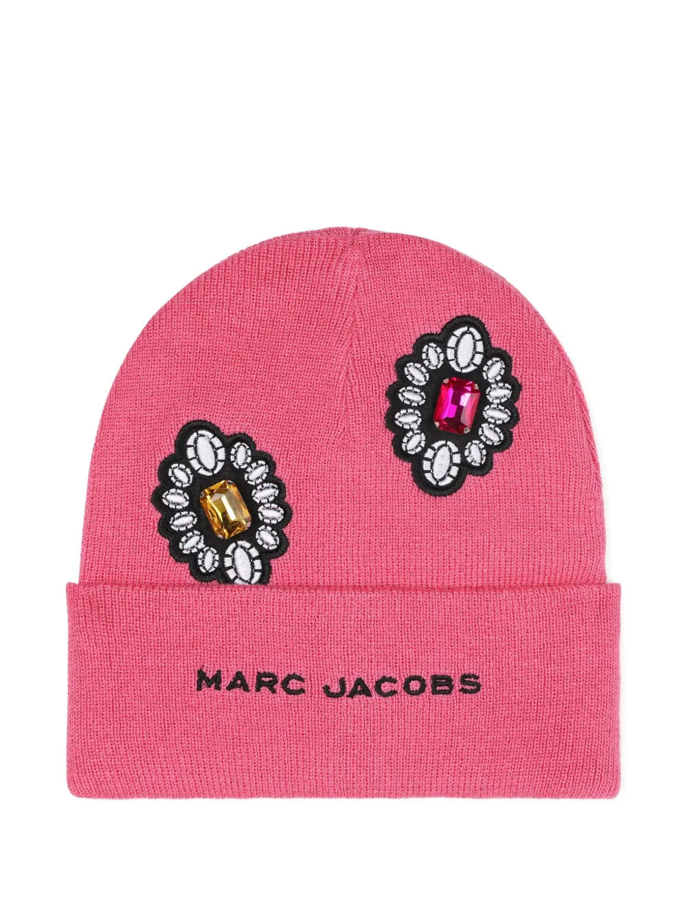 

Шапка бини со стразами Marc Jacobs Kids, розовый