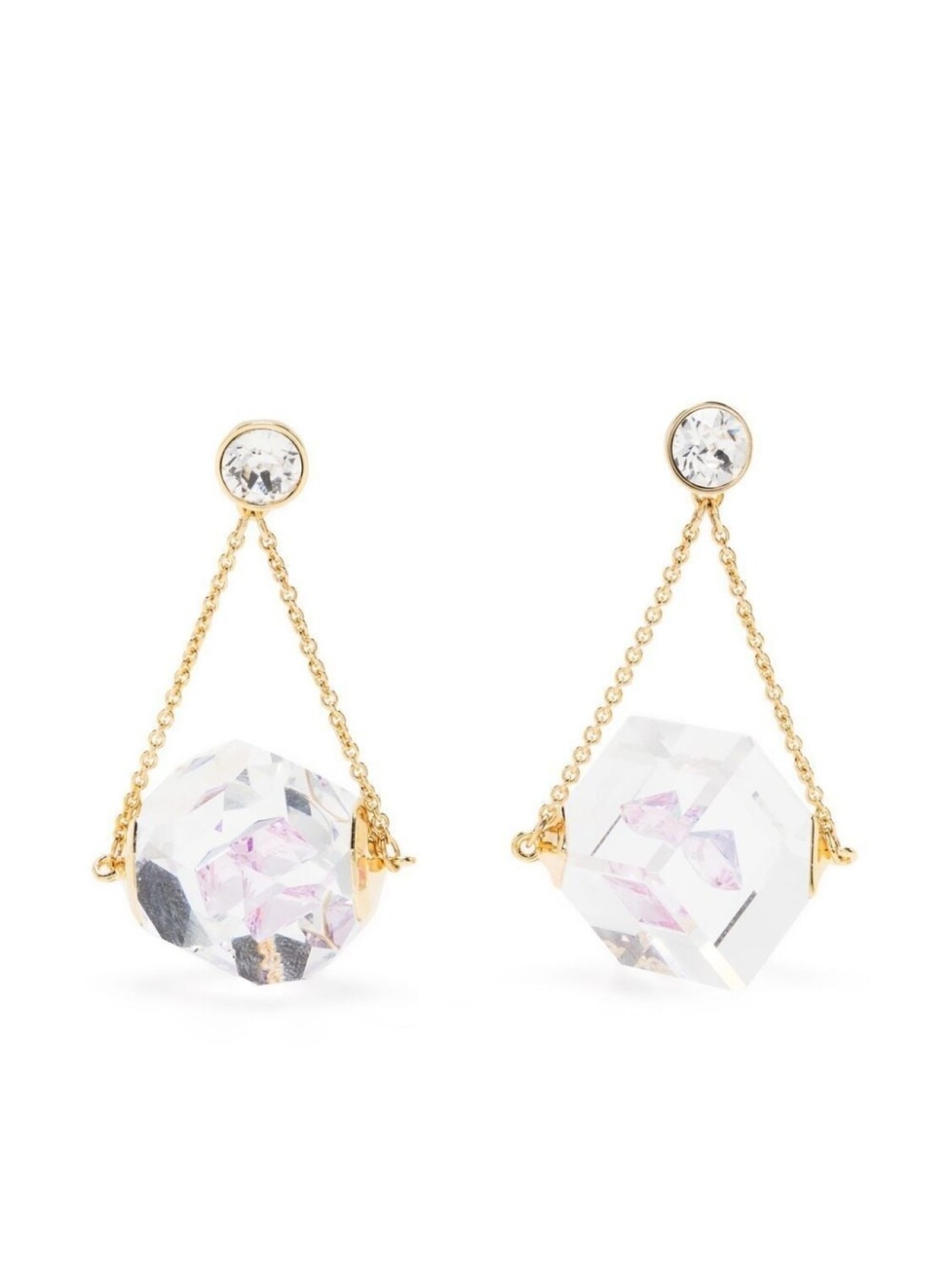 

Непарные серьги-подвески Curiosa Swarovski, белый
