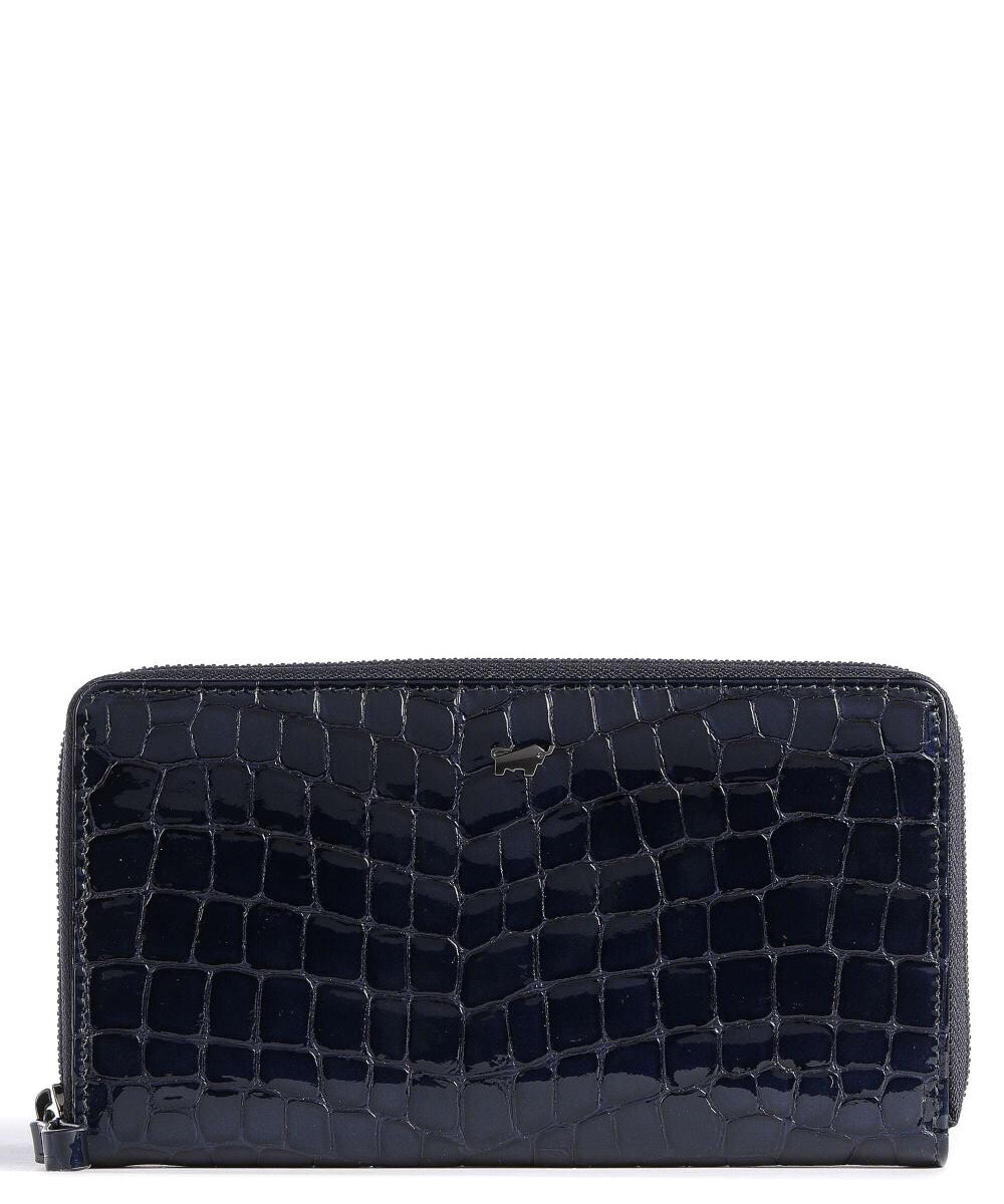 

Кошелек Verona из тисненой телячьей кожи Braun Büffel, синий