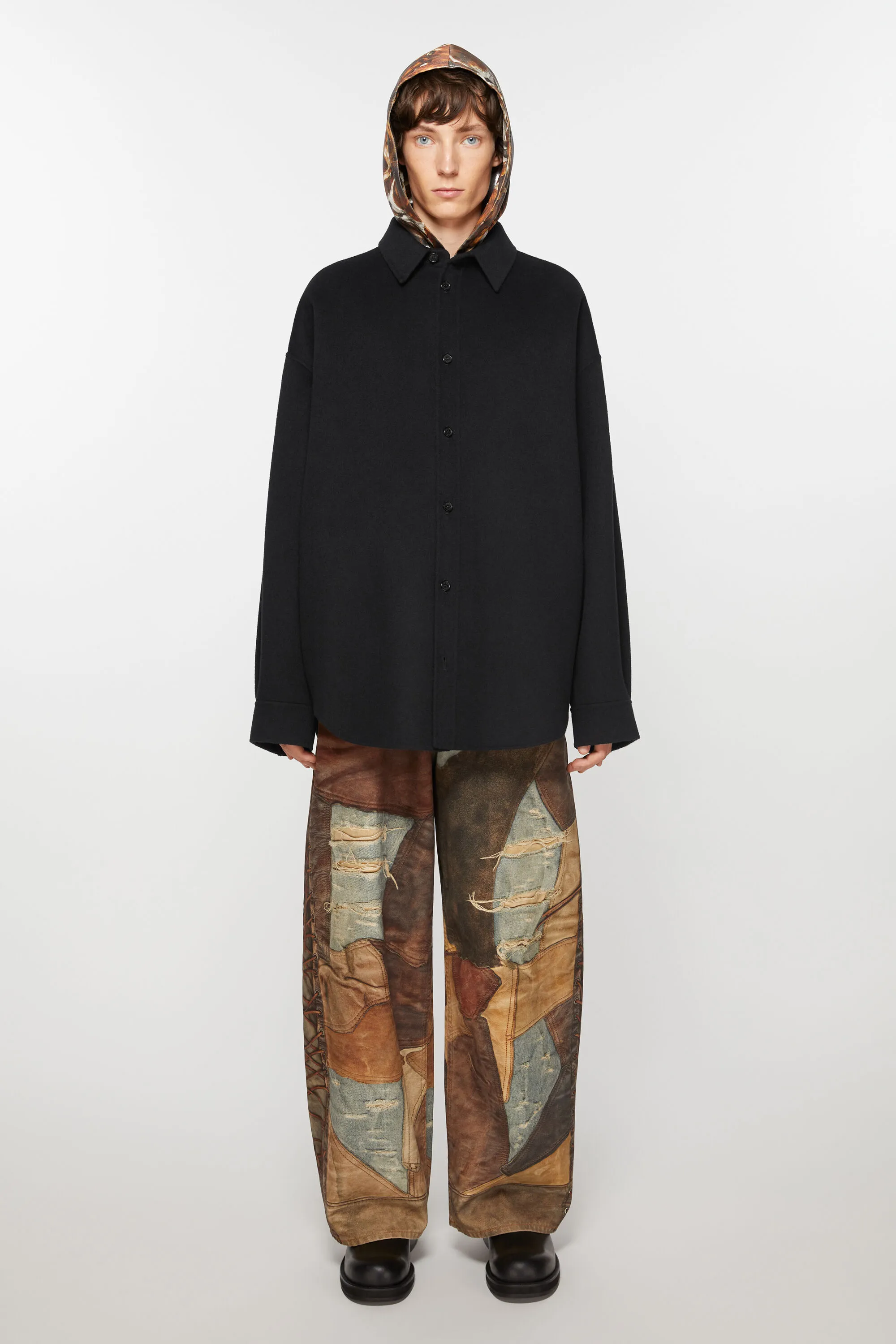 

Шерстяная куртка Acne Studios, черный