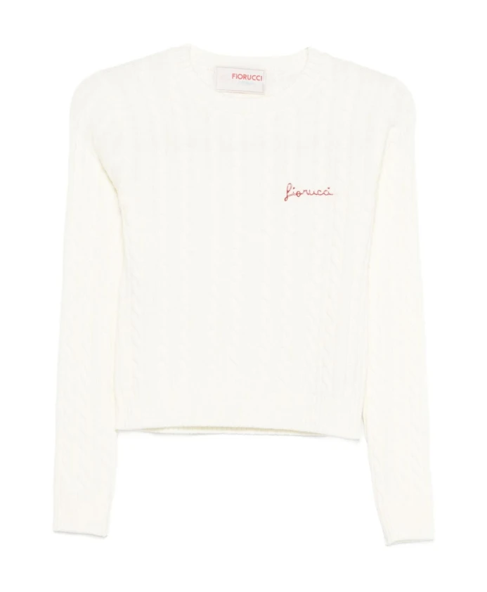 

Свитер крупной вязки Fiorucci, бежевый