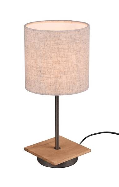

Прикроватная лампа MeineWunschleuchte Holz, Stoffschirm Beige цвет beige/holz