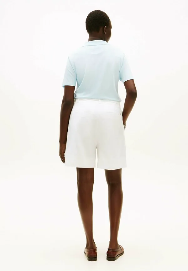 Шорты с широкими штанинами и изогнутой формой Tommy Hilfiger Curve, Optic White — фото 3