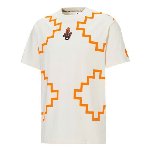 

Футболка Men's PUMA x PRONOUNCE Elevated Tee Crossover Geometry Pattern Athleisure Casual Sports Short Sleeve Creamy White 532145-93, кремовый
