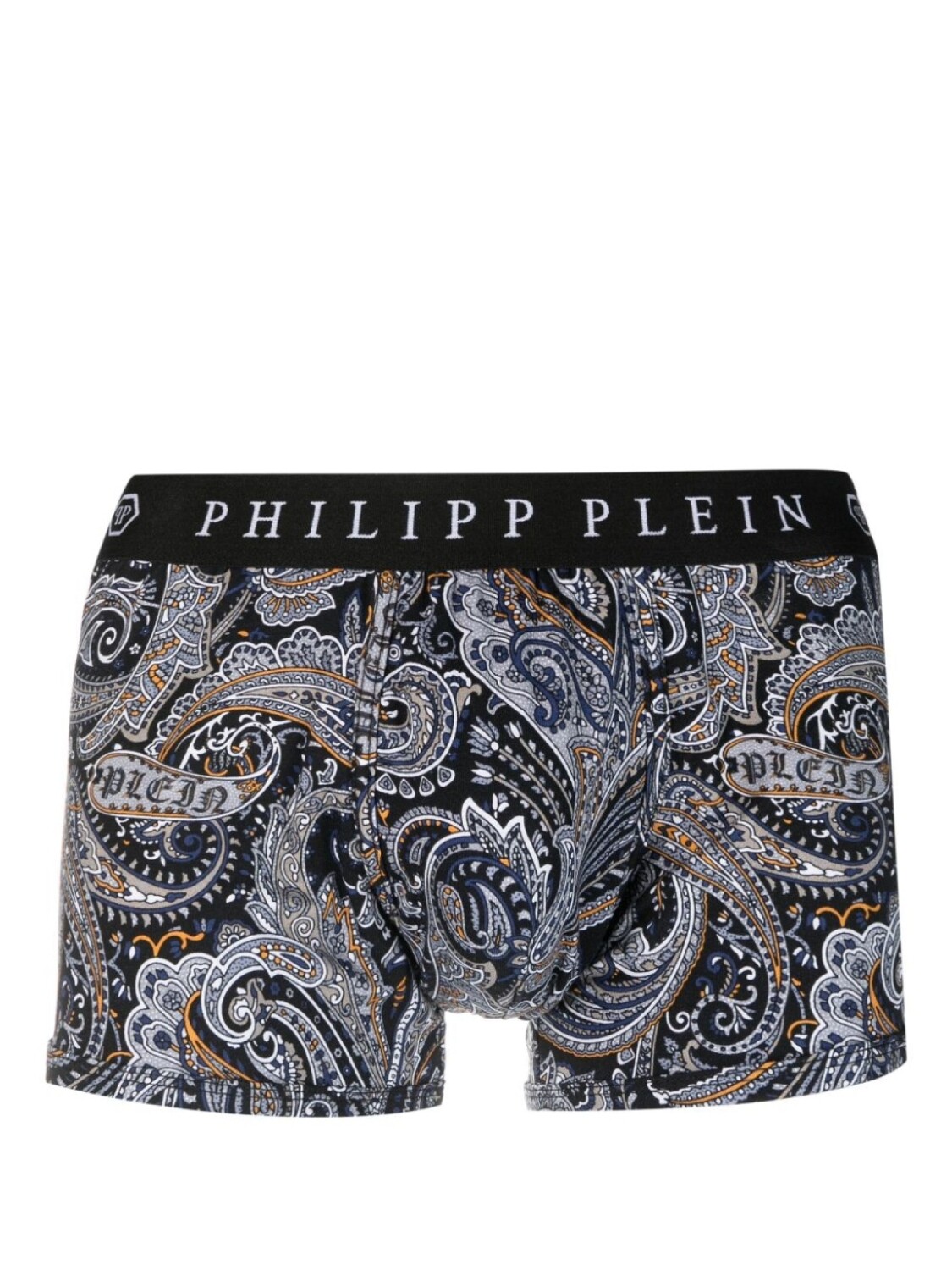 

Philipp Plein боксеры с принтом пейсли и логотипом, черный
