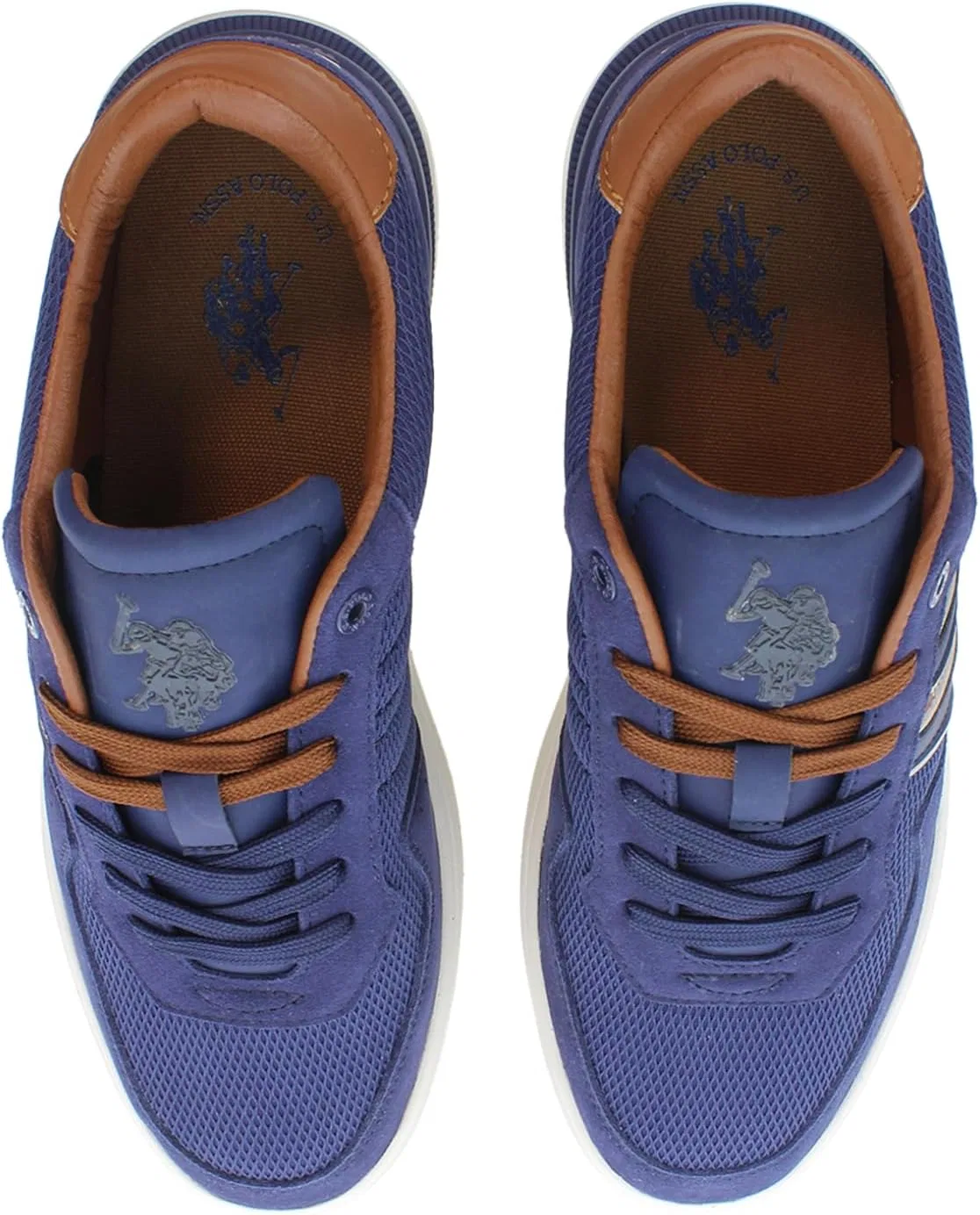 Кроссовки мужские из замши, US Polo Assn. NATE001M4MS1 U.S.POLO ASSN., Blue — фото 2