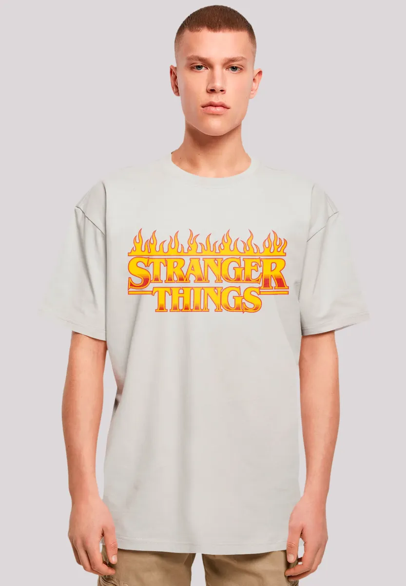 

Футболка F4NT4STIC "Stranger Things Fire Logo", премиум качество, цвет Lightasphalt