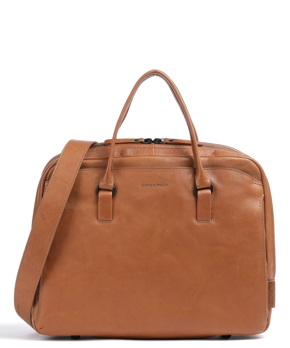 

Портфель Grandma’s Luxury Club Mrs. Quince Pie, 13 дюймов, мелкозернистая воловья кожа Aunts & Uncles, коричневый