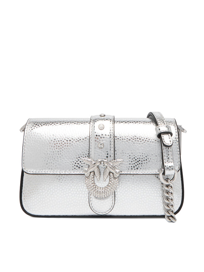 

Сумка через плечо PINKO Love One Slouchy Baby AI 25-26 PCPL 105353 A2WD, серебряныйfarben