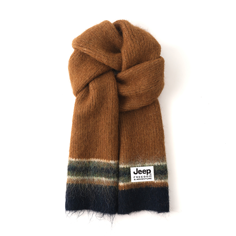 

Вязаный шарф Unisex Jeep, caramel