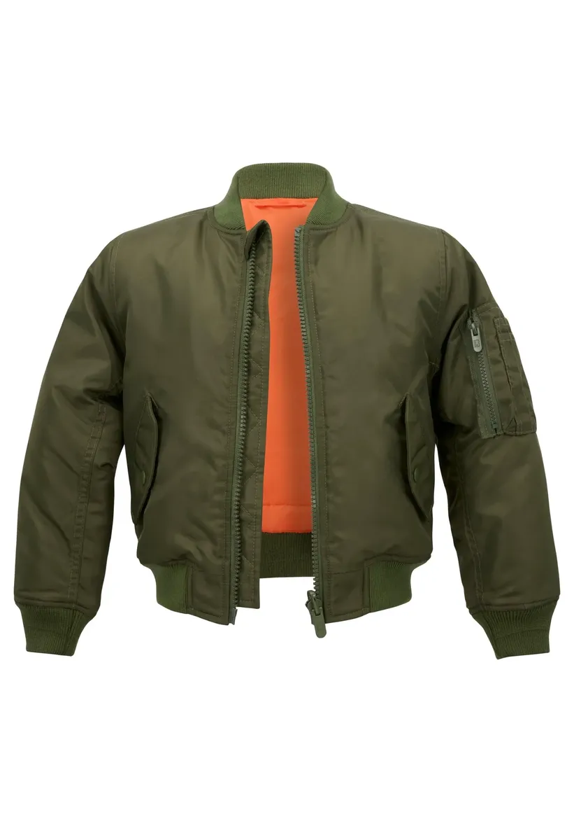 

Анорак Brandit " Brandit Men's Kids MA1 Jacket" (1 шт.), без капюшона, оливковый