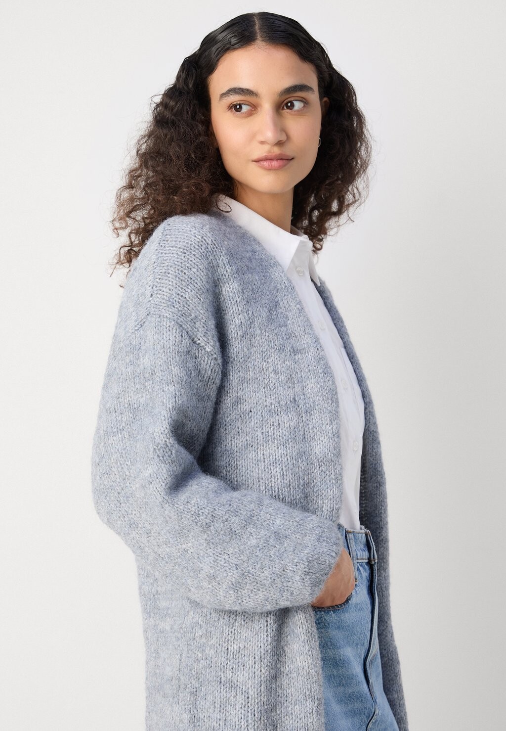 

Кардиган CARDIGAN ULLA Lindex, светло-голубой