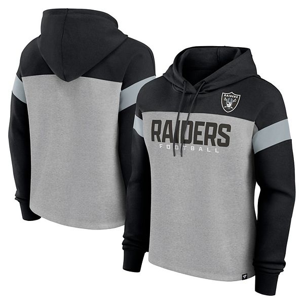 

Толстовка с капюшоном Women's Heather Gray/Black Las Vegas Raiders Bold Play Call Fanatics, Черный, Толстовка с капюшоном Women's Heather Gray/Black Las Vegas Raiders Bold Play Call Fanatics