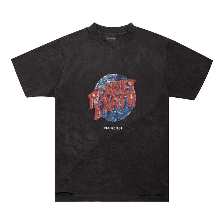 

Футболка Balenciaga Regular Fit T-Shirt, Washed Black