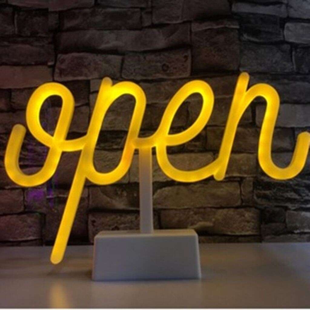

NEON LED Light, декоративный торшер, открытый желтый, 30 x 4 x 18,5 см Kopper-24