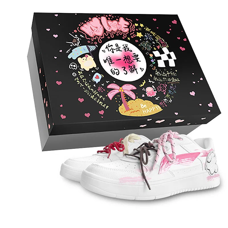 Скейтбордические кроссовки Li-Ning Floating Boat White Pink