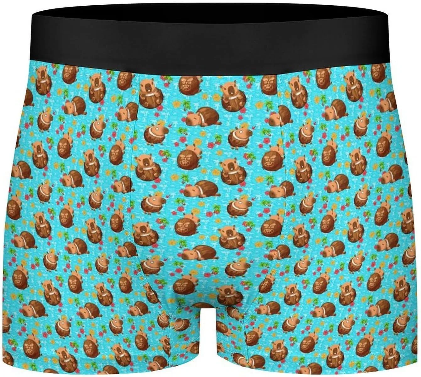 Боксеры с принтом капибара, Men’s Boxer Briefs Novelty Funny Banana, Capybara — фото 4