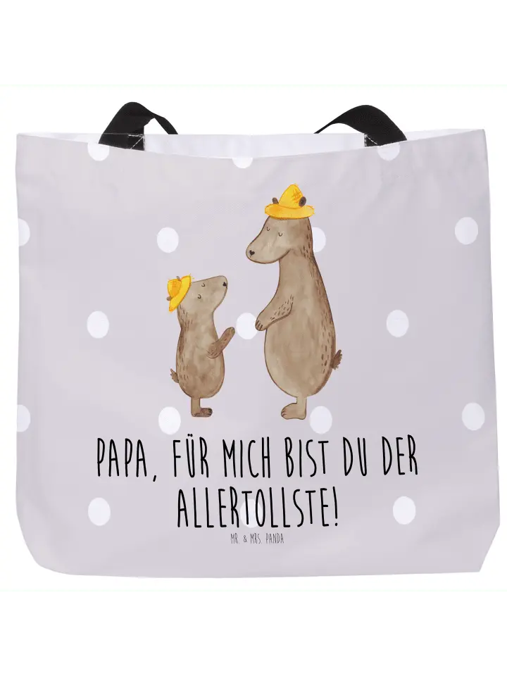 

Шоппер Mr. & Mrs. Panda, серый пастельный