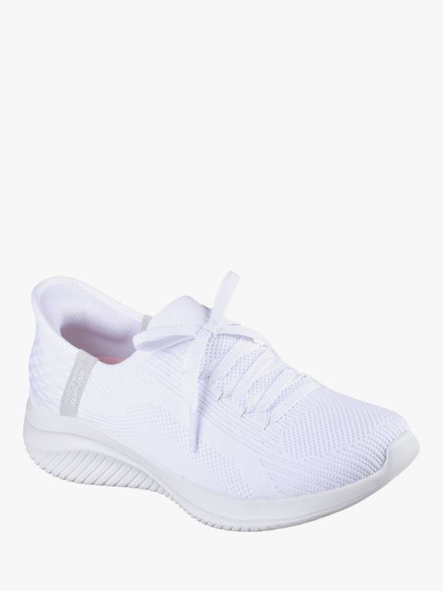 Ultra Flex 3.0 Brilliant Path широкие слипоны-трейнеры Skechers, White — фото 2