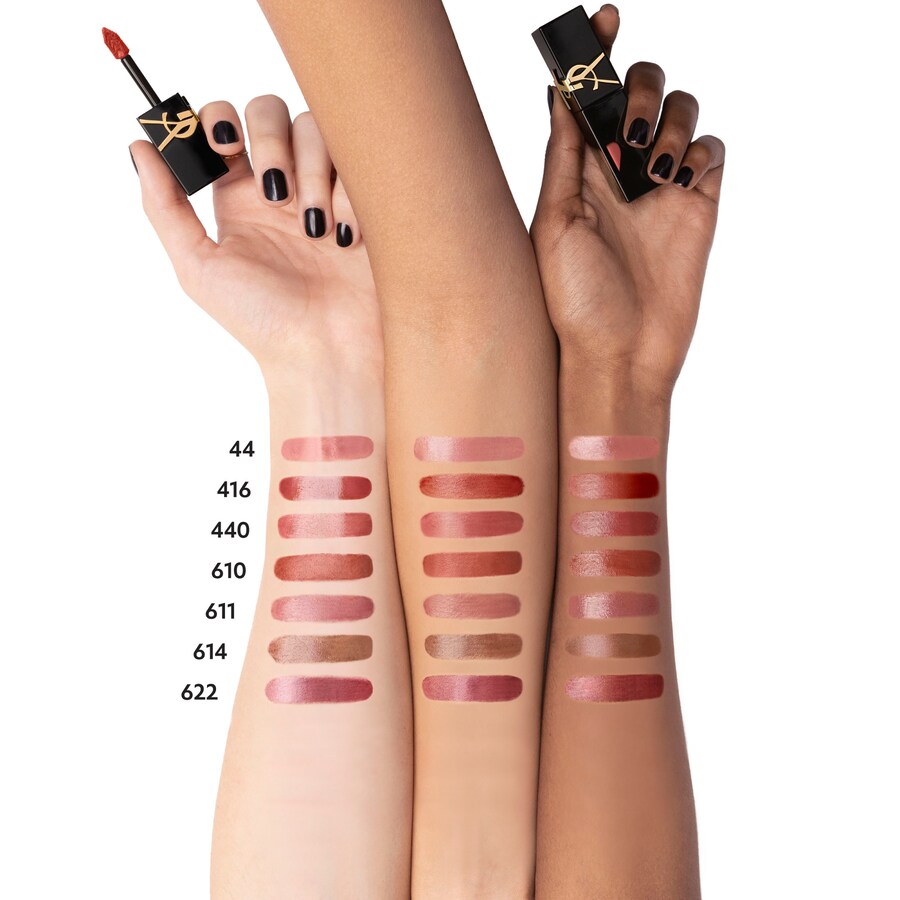 Помада-тинт The Inks Vinyl Cream High Shine Lip Stain Yves Saint Laurent, 0.18 oz /5.5 mL, 614 Brown Ignition — фото 3