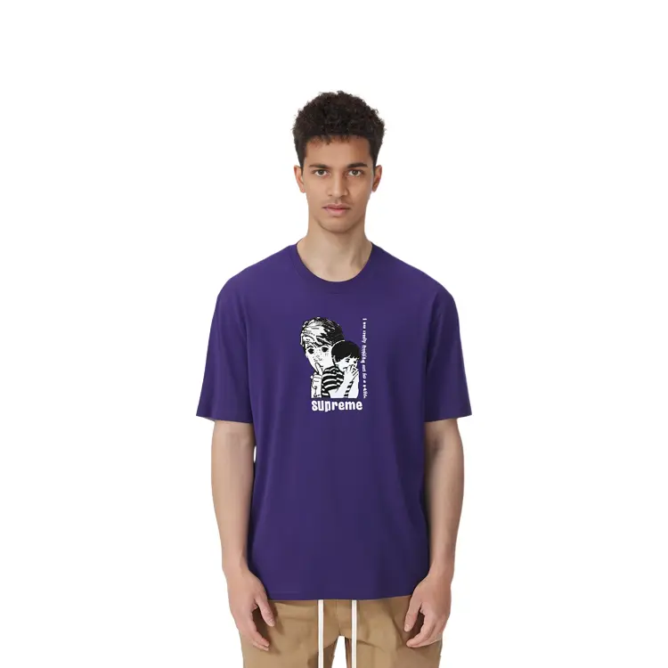 Футболка Supreme Freaking Out, фиолетовый — фото 3