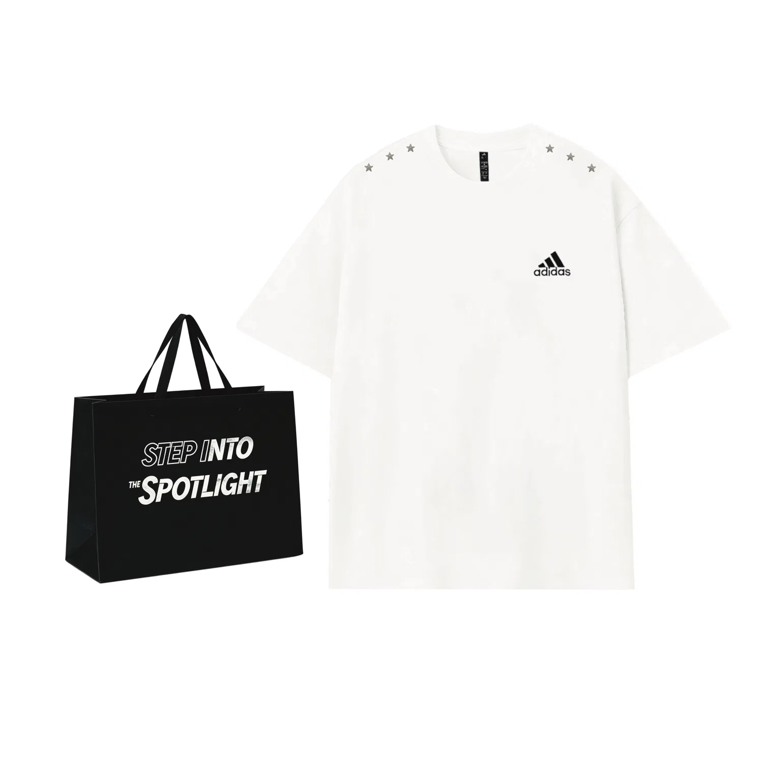 Футболка Adidas MUST HAVES белая с Exclusive Shopping Bag принтом — фото 4