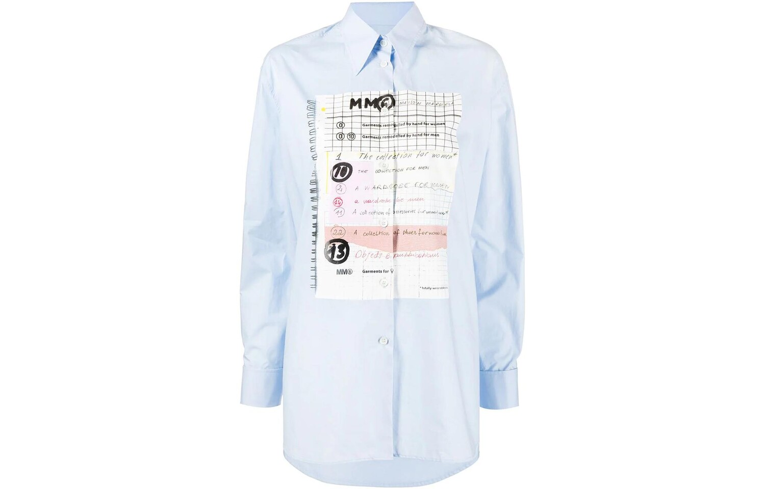 

Рубашка женская синяя Mm6 Maison Margiela