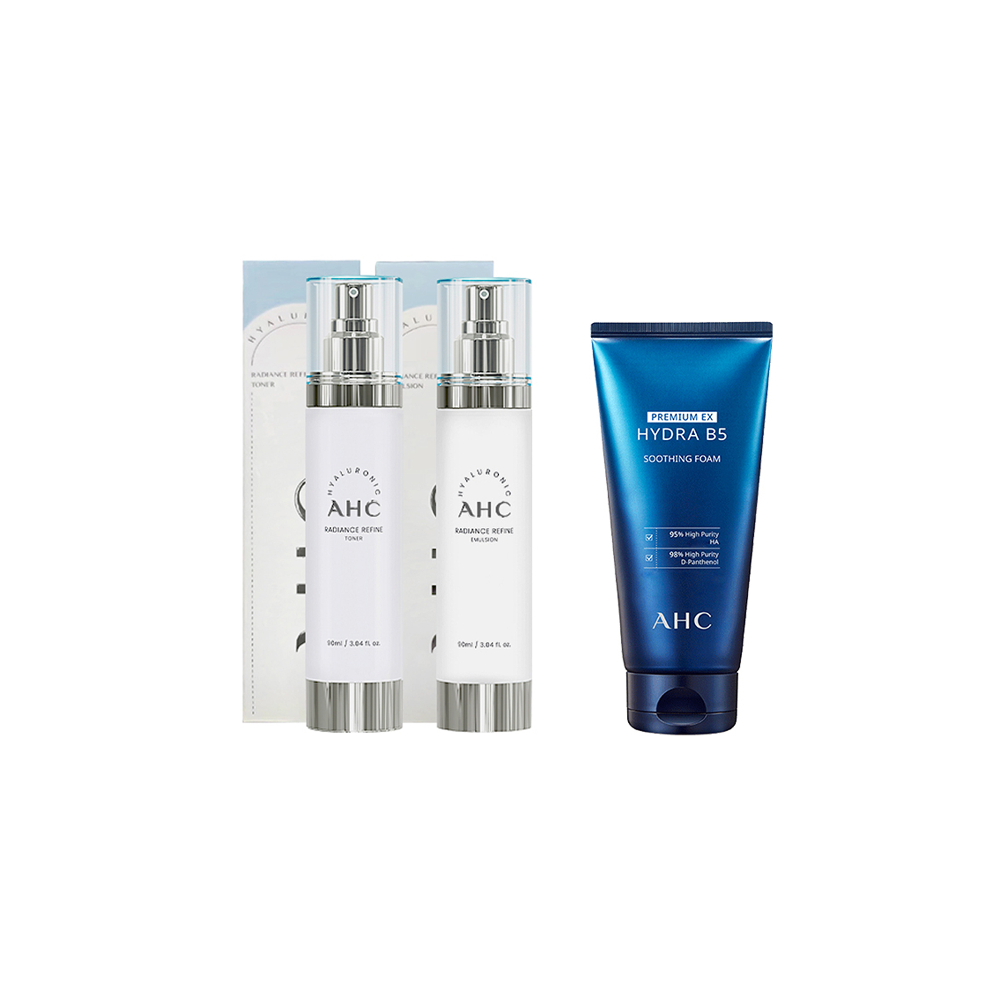 

AHC Love And Pure Little Fairy набор для ухода за кожей успокаивающий подтягивающий увлажняющий контроль жирности три предмета A.H.C