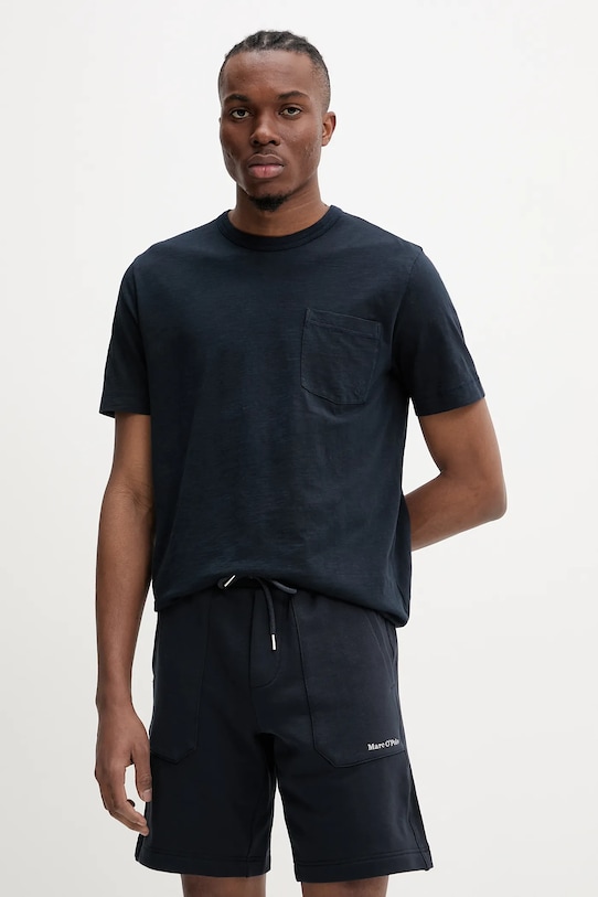 

Хлопковая футболка Marc O'Polo, темно-синий
