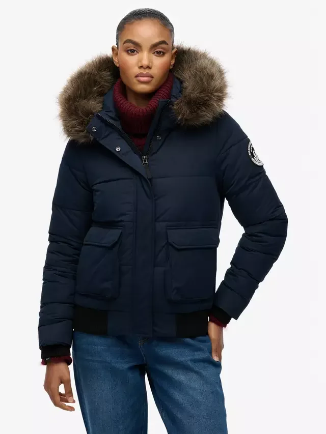 Куртка-бомбер Everest Ella, цвет Затмение (темно-синий) Superdry — фото 4