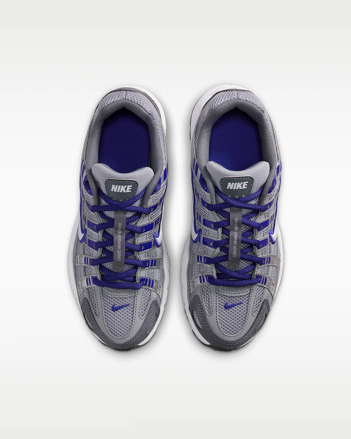 Кроссовки Nike P-6000 для детей, Wolf Grey/Deep Night/Metallic Silver/White — фото 4
