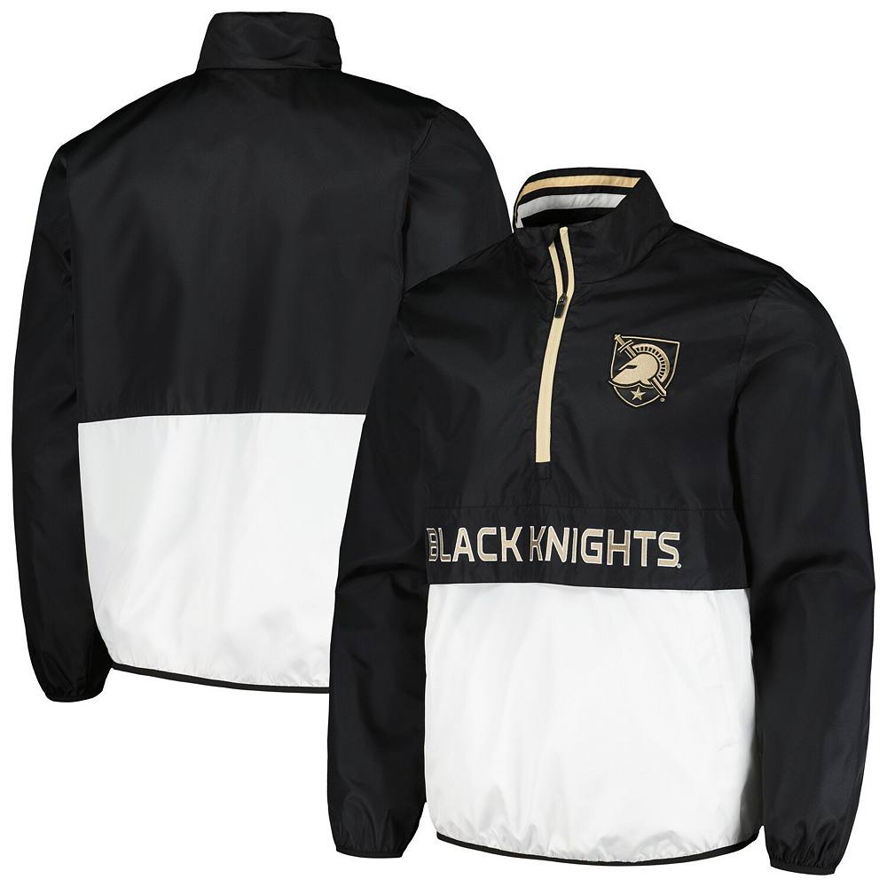 

Мужская футболка G-III Sports от Carl Banks Black Army Black Knights Cornerman с молнией до половины, черный