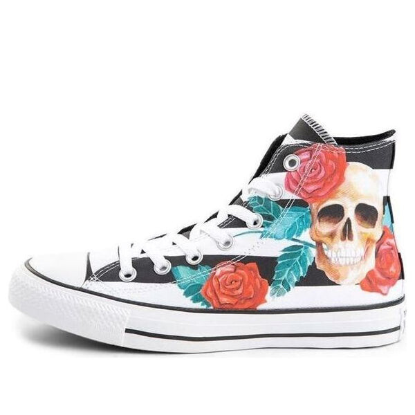 

Кроссовки chuck taylor all star high 'skull roses' Converse, белый